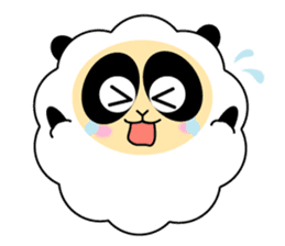 Mokopan of the sheep panda sticker #4016618