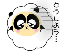 Mokopan of the sheep panda sticker #4016619