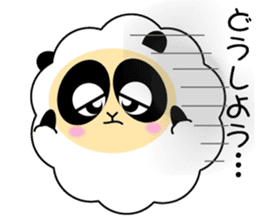 Mokopan of the sheep panda sticker #4016619