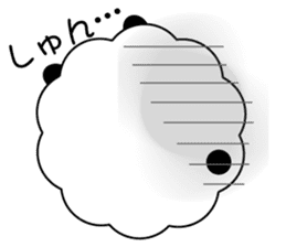 Mokopan of the sheep panda sticker #4016620