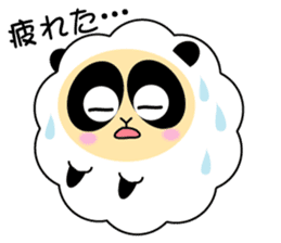 Mokopan of the sheep panda sticker #4016621
