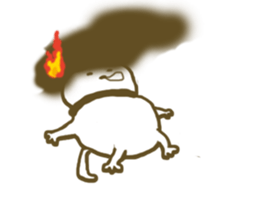 fire cat sticker #4017071