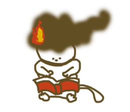 fire cat sticker #4017074
