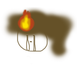 fire cat sticker #4017092