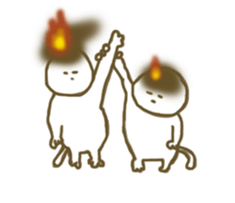fire cat sticker #4017094