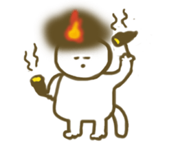 fire cat sticker #4017103