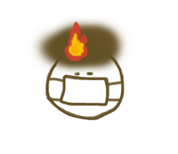 fire cat sticker #4017105