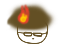 fire cat sticker #4017108