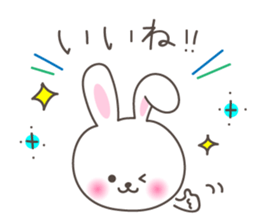 Lovely rabbit 2 sticker #4017511