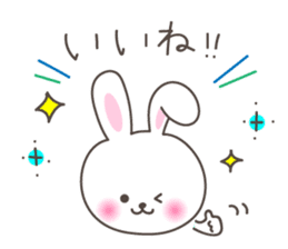 Lovely rabbit 2 sticker #4017511