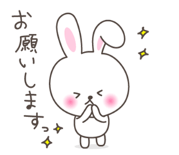 Lovely rabbit 2 sticker #4017516