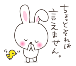 Lovely rabbit 2 sticker #4017533