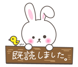 Lovely rabbit 2 sticker #4017534