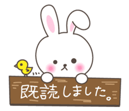 Lovely rabbit 2 sticker #4017534