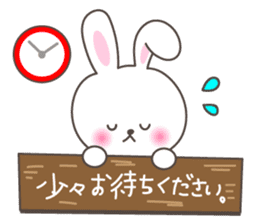 Lovely rabbit 2 sticker #4017539