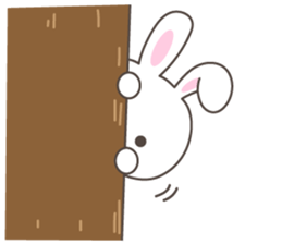 Lovely rabbit 2 sticker #4017545