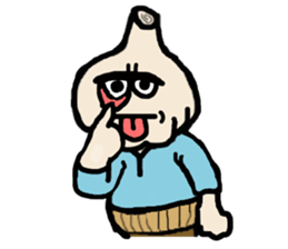 Garlic and octopus sticker #4017632