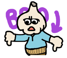 Garlic and octopus sticker #4017640