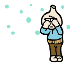 Garlic and octopus sticker #4017644