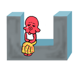 Garlic and octopus sticker #4017662