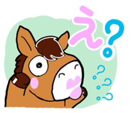 Very cute horse sticker #4018445