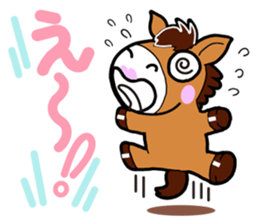 Very cute horse sticker #4018446