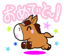 Very cute horse sticker #4018460