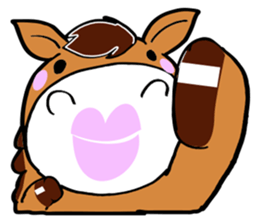 Very cute horse sticker #4018469