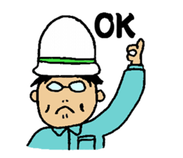 Construction worker's Bando sticker #4020413