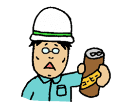 Construction worker's Bando sticker #4020420