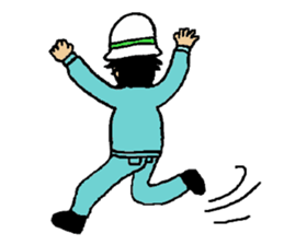 Construction worker's Bando sticker #4020439