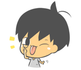 Child & Small White sticker #4021144