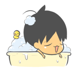 Child & Small White sticker #4021148