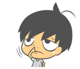 Child & Small White sticker #4021152