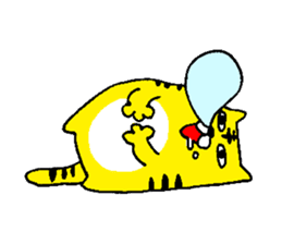 The Cat Who Wanted to Be a Tiger. sticker #4021412