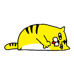 The Cat Who Wanted to Be a Tiger. sticker #4021413