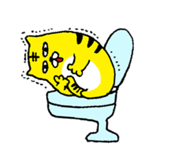 The Cat Who Wanted to Be a Tiger. sticker #4021415