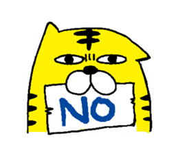 The Cat Who Wanted to Be a Tiger. sticker #4021417