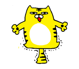 The Cat Who Wanted to Be a Tiger. sticker #4021422