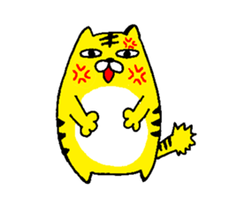 The Cat Who Wanted to Be a Tiger. sticker #4021426