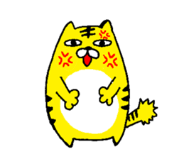 The Cat Who Wanted to Be a Tiger. sticker #4021426