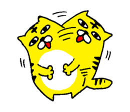 The Cat Who Wanted to Be a Tiger. sticker #4021429