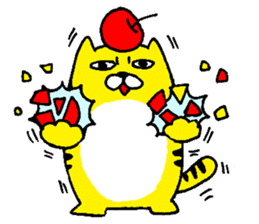 The Cat Who Wanted to Be a Tiger. sticker #4021433