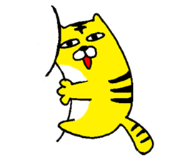 The Cat Who Wanted to Be a Tiger. sticker #4021435