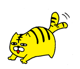 The Cat Who Wanted to Be a Tiger. sticker #4021438