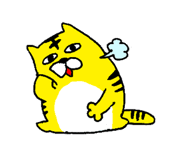 The Cat Who Wanted to Be a Tiger. sticker #4021441