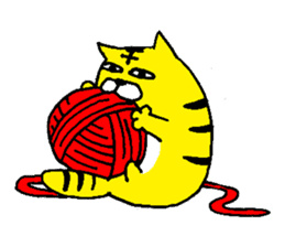 The Cat Who Wanted to Be a Tiger. sticker #4021444