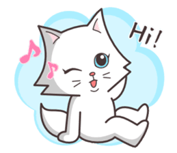 cute cat small snow(hot conversation) sticker #4021608