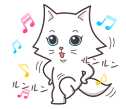 cute cat small snow(hot conversation) sticker #4021609