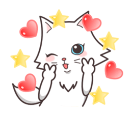 cute cat small snow(hot conversation) sticker #4021610